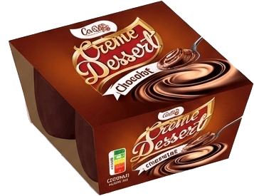Pot de crème dessert au lait et au cacao